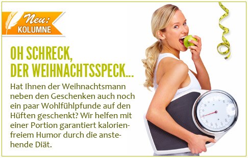 Kolumne: Oh Schreck, der Weihnachtsspeck...